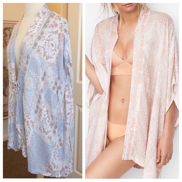 Victoria's Secret Cover Up Kimono in Baby Blue OS - Picture 5 of 6